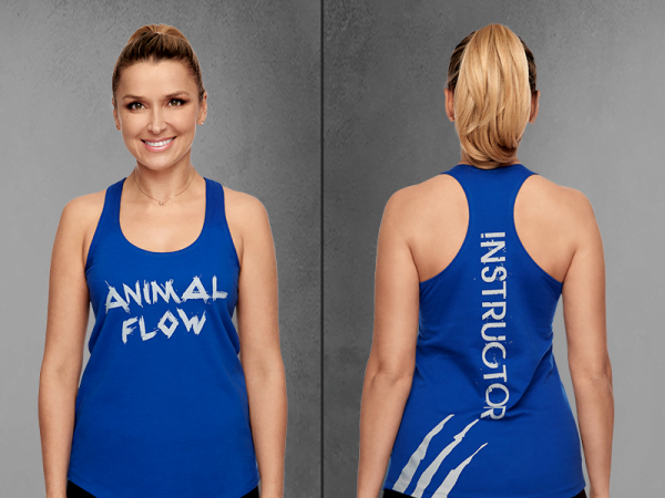 blue racerback side by side