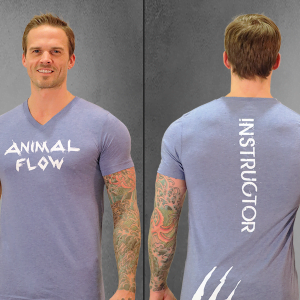 AF Instructor V-Neck T-Shirt (Unisex) Blue or Black