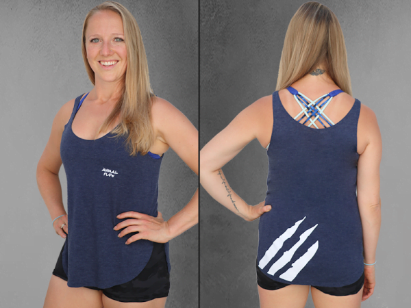 navy slit side by side FLOWIST