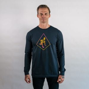 LONG SLEEVE GREY FRONT STEP (UNISEX)
