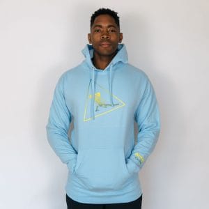 HOODIE LIGHT BLUE SIDE KICKTHROUGH