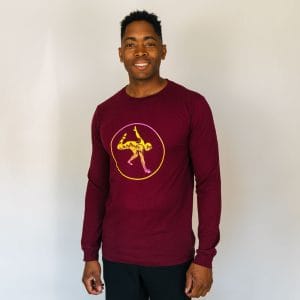 LONG SLEEVE MAROON REACHING UNDERSWITCH (UNISEX)